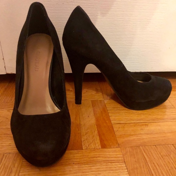 Suede black heels - Picture 1 of 3